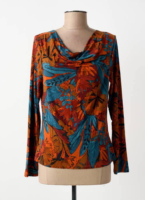 Tricou imprimeu fantezie mâneci lungi maro SURKANA femme