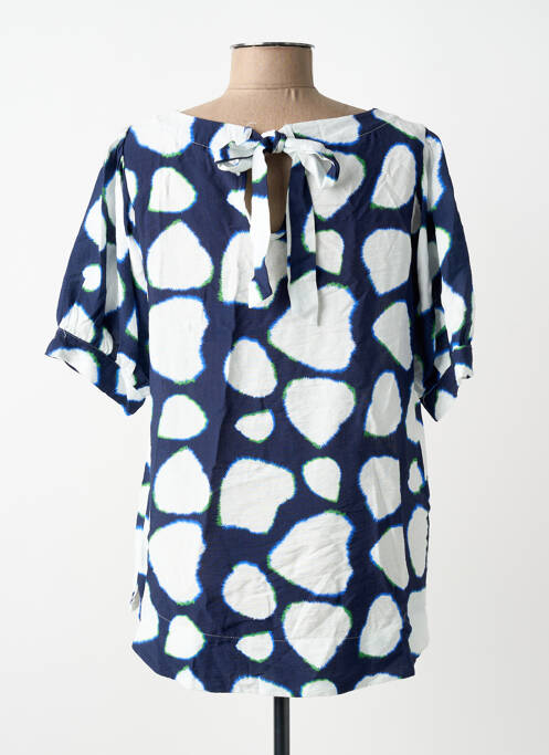 Top imprimeu fantezie mâneci scurte albastru SCORZZO femme