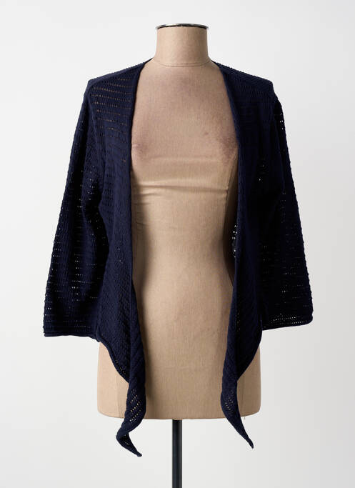 Vestă cu mâneci lungi mâneci 3/4 albastru ORIENTIQUE NATURALLY femme