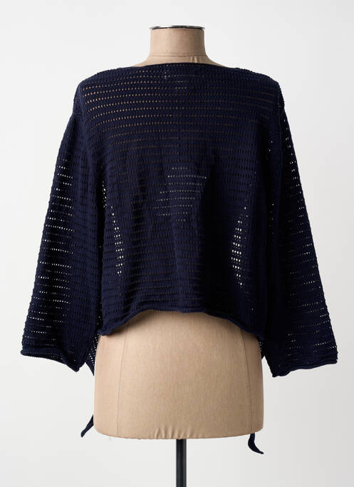 Vestă cu mâneci lungi mâneci 3/4 albastru ORIENTIQUE NATURALLY femme