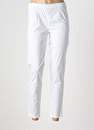 Pantalon 7/8 elasticitate mărime normală alb ORIENTIQUE NATURALLY femeie