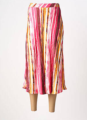 Fustă lungă croială dreaptă roz SURKANA femme