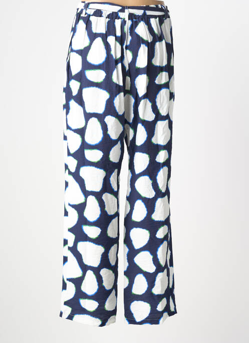 Pantalon drept talie elastică mărime normală albastru SCORZZO femme