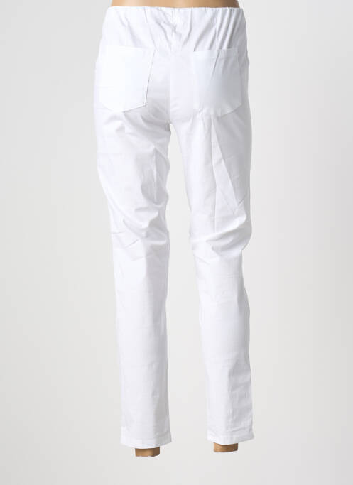 Pantalon 7/8 elasticitate mărime normală alb ORIENTIQUE NATURALLY femme