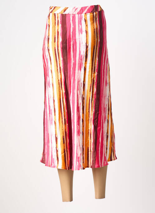 Fustă lungă croială dreaptă roz SURKANA femme