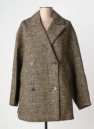 Palton scurt croială dreaptă fără glugă bej CLOSED femme