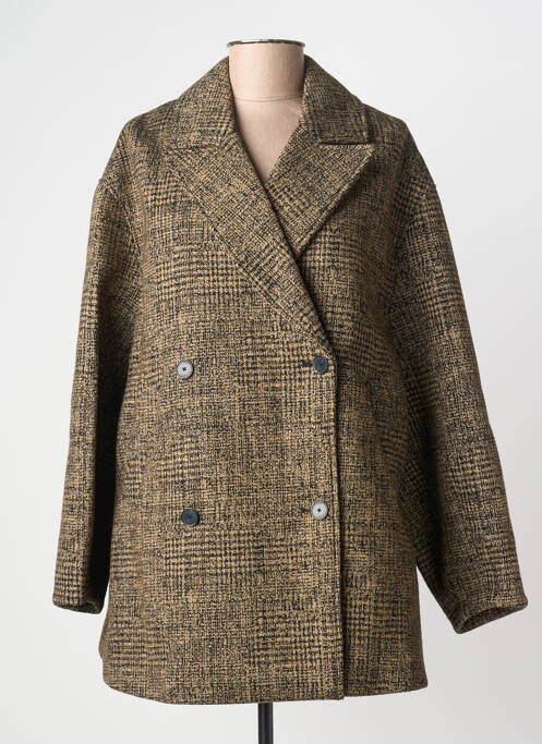 Palton scurt croială dreaptă fără glugă bej CLOSED femme