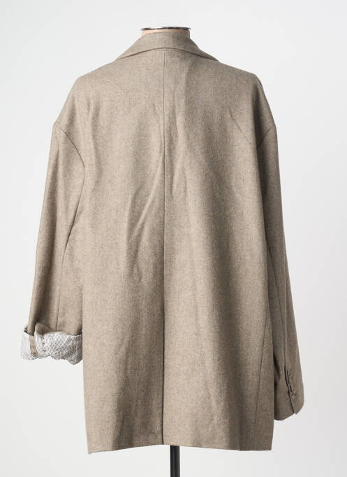 Palton scurt croială dreaptă fără glugă maro CHLOÉ STORA femme