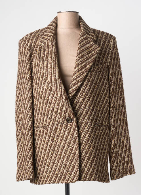 Sacou buzunare maro LAURENCE BRAS femme