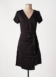 Rochie midi mâneci scurte mâneci scurte negru LOLA ESPELETA femeie