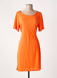 Rochie midi mâneci scurte mâneci scurte portocaliu PAKO LITTO femme