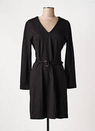 Rochie midi mâneci lungi mâneci lungi negru LOLA ESPELETA femme