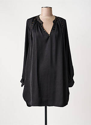 Rochie scurtă mâneci lungi mâneci lungi negru SEE U SOON femme