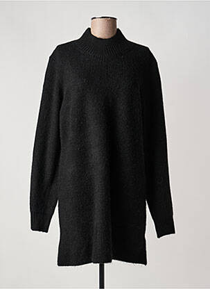 Rochie pulover guler col înalt mâneci lungi negru ARTLOVE femme