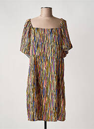 Rochie midi mâneci scurte mâneci scurte portocaliu LOLA ESPELETA femme