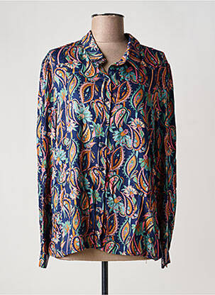 Cămașă imprimeu fantezie mâneci lungi albastru LOLA ESPELETA femme