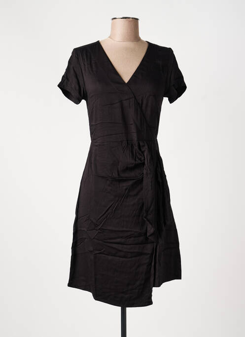 Rochie midi mâneci scurte mâneci scurte negru LOLA ESPELETA femme