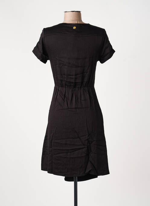 Rochie midi mâneci scurte mâneci scurte negru LOLA ESPELETA femme