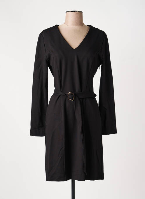 Rochie midi mâneci lungi mâneci lungi negru LOLA ESPELETA femme