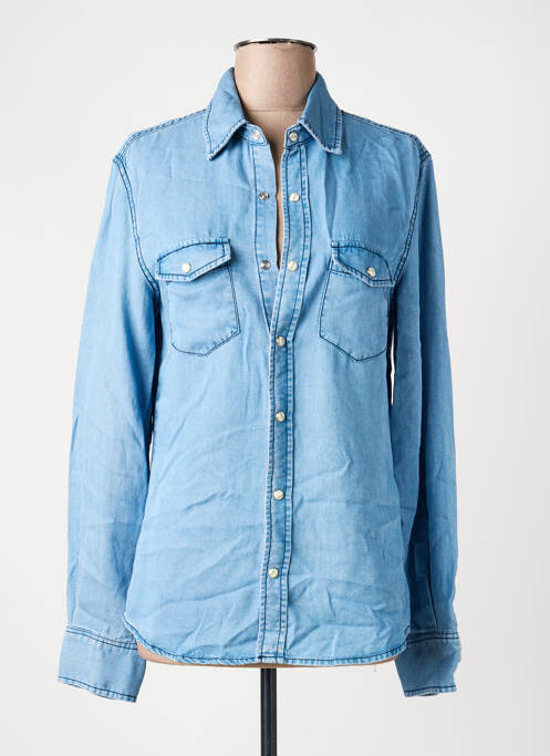 Cămașă croială cambrată mâneci lungi albastru ORFEO femme