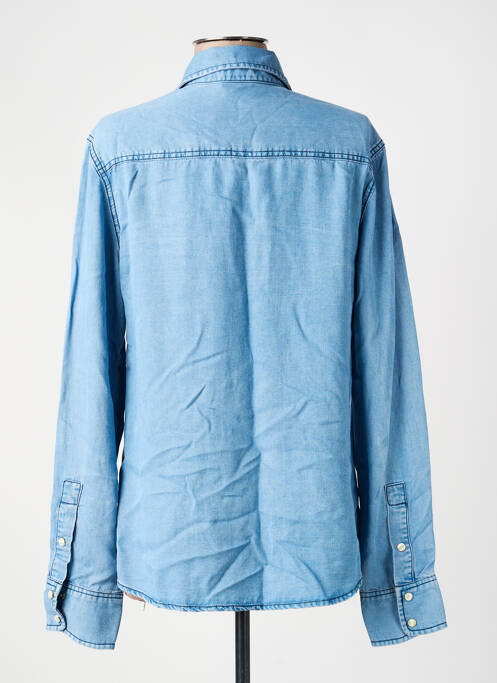 Cămașă croială cambrată mâneci lungi albastru ORFEO femme