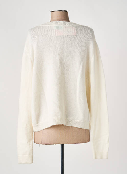 Vestă cu mâneci lungi croială cambrată bej LAURE + MAX femme