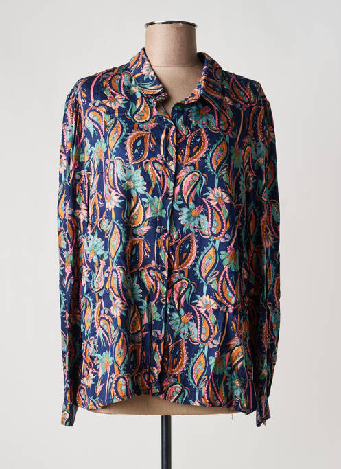 Cămașă imprimeu fantezie mâneci lungi albastru LOLA ESPELETA femme