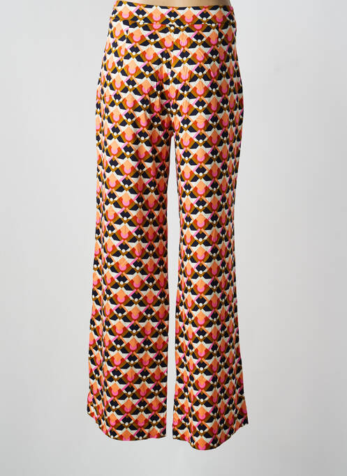 Pantalon larg țesătură poplin mărime normală portocaliu LOLA ESPELETA femme