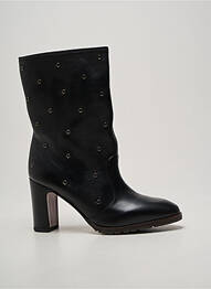 Botine/ghete țesătură satinată toc de 7 la 9 cm negru CHIE MIHARA femme