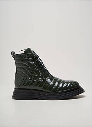 Botine/ghete vârf rotund toc de 4 la 6 cm verde LAURA BELLARIVA femeie