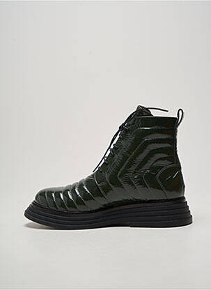 Botine/ghete vârf rotund toc de 4 la 6 cm verde LAURA BELLARIVA femeie