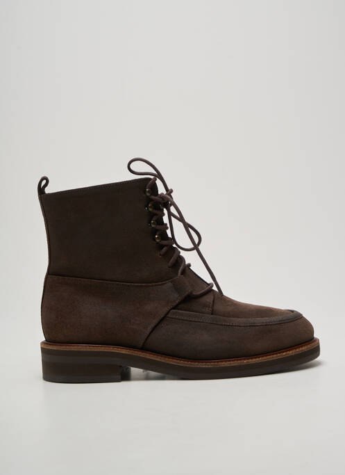 Botine/ghete toc mic toc plat până la 3 cm maro SOEUR femme