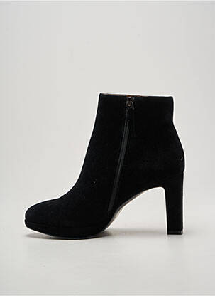 Botine/ghete vârf rotund toc de 7 la 9 cm negru BIBI LOU femme