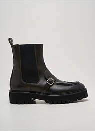 Botine/ghete vârf rotund toc plat până la 3 cm verde CALCE femme