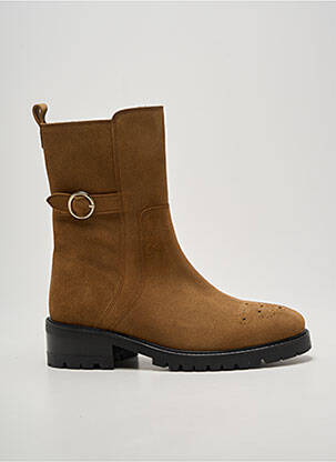 Botine/ghete toc mic toc de 4 la 6 cm maro ANAKI femeie