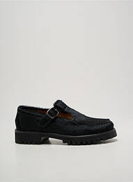 Derby-uri țesătură satinată toc plat până la 3 cm negru SESA FOOTWEAR femme
