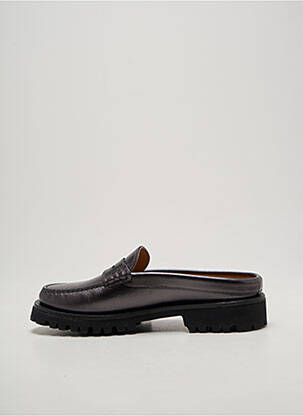 Mulete/saboți țesătură satinată toc plat până la 3 cm negru SESA FOOTWEAR femeie