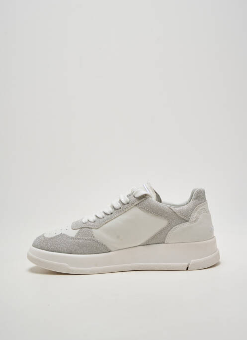 Adidași țesătură țesătură cu sclipici toc plat până la 3 cm argintiu GHOUD femme