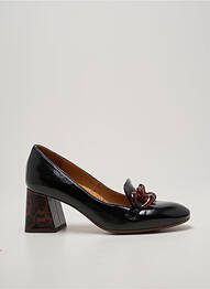 Pantofi cu toc țesătură satinată toc de 7 la 9 cm negru CHIE MIHARA femme