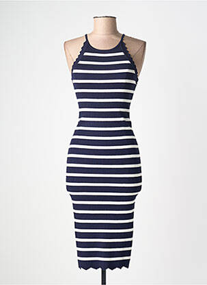 Rochie midi fără mâneci fără mâneci albastru VAN DER ROCK femme