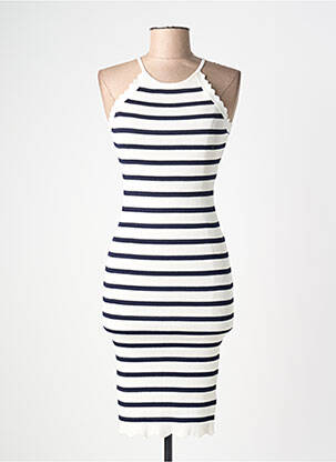 Rochie midi fără mâneci fără mâneci alb VAN DER ROCK femme