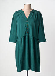 Rochie midi mâneci 3/4 mâneci 3/4 verde GRACE & MILA femeie