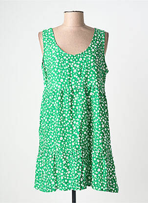 Tunică fără mâneci guler rotund verde C'FLO femme