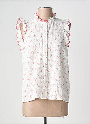 Cămașă mâneci scurte mâneci scurte alb KILKY femme