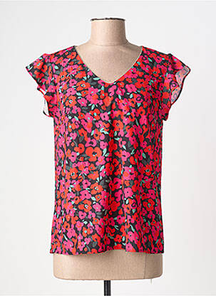 Top imprimeu fantezie mâneci scurte roșu MAELLE femme