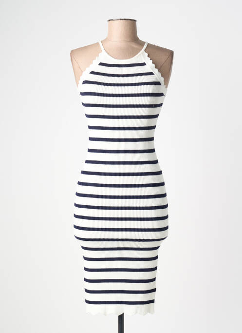 Rochie midi fără mâneci fără mâneci alb VAN DER ROCK femme