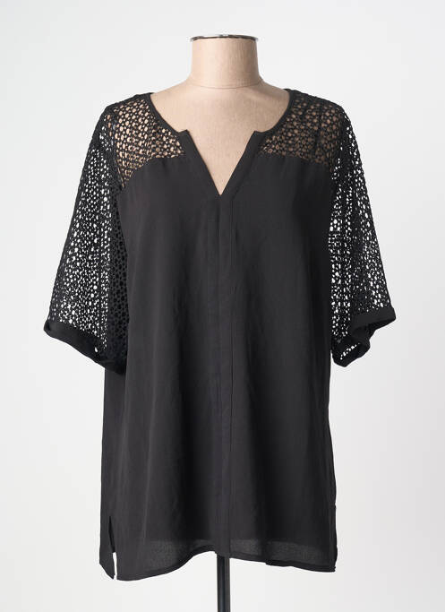 Top mâneci scurte mâneci scurte negru NOOGAT femme