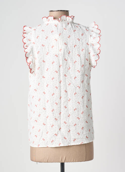 Cămașă mâneci scurte mâneci scurte alb KILKY femme