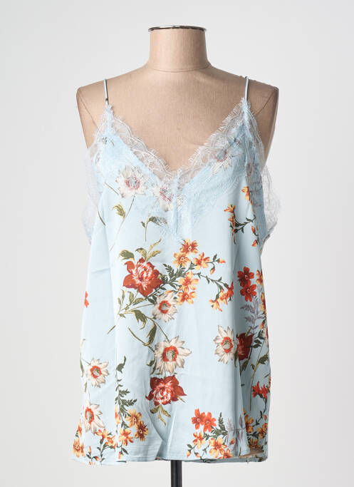 Top imprimeu fantezie bretele subțiri albastru JS MILLENIUM femme