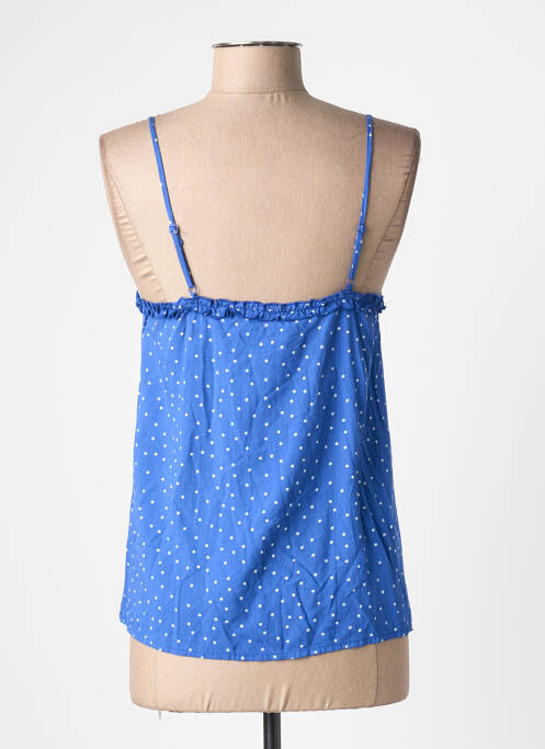 Top mâneci cu bretele ajustabile bretele subțiri albastru GRACE & MILA femme